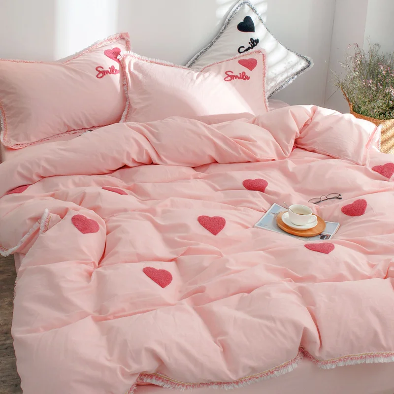 Комплект постельного белья из 100% промытого хлопка 4 шт. для сна без одежды класс A