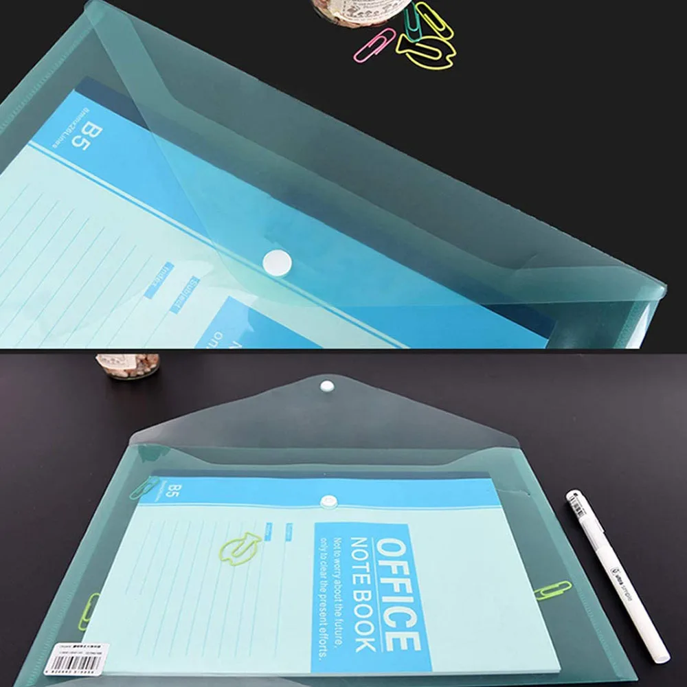 

12pcs PP Document Bag File Pockets File Organizers File Folder