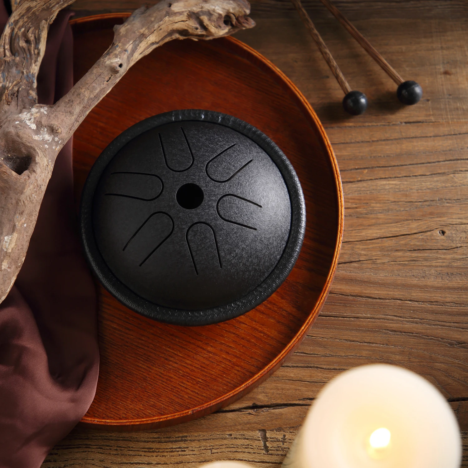 5 дюймовый мини стальной барабан с язычком 6 заметок ручной Карманный