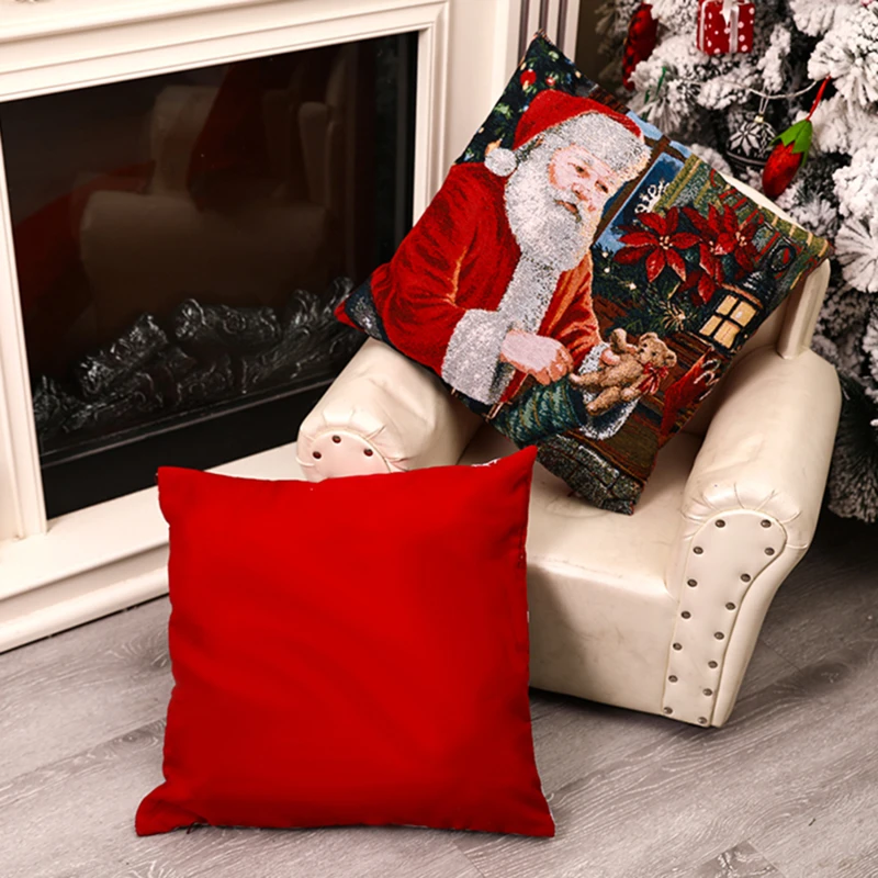 

Наволочка украшения для дома модный костюм на Рождество; Праздничное настроение диван Рождественский Чехол на подушку, украшение дома
