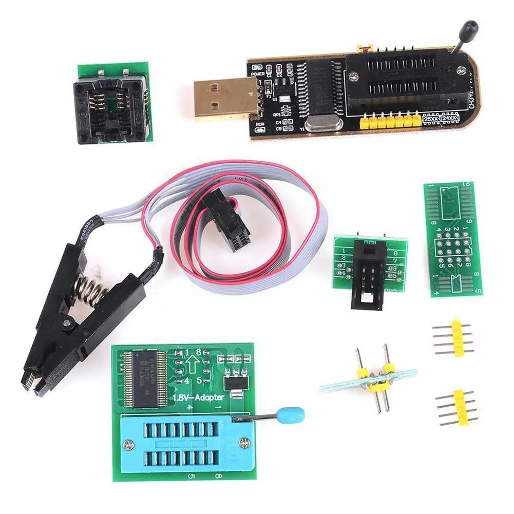 Eeprom Bios Usb-программатор Ch341a + Soic8 Clip 1 8 v адаптер Z4g6 | Электроника