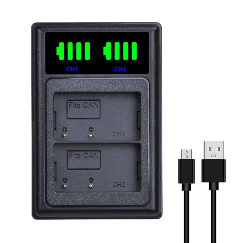 4 шт. LP-E12 LP E12 LPE12 батарея для камеры + LCD USB двойное зарядное устройство Canon EOS M50 M100 100D