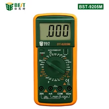 BST-9205M Handheld Electronic Multimeter Phone Repair DC Voltage Electric AC Voltage Current LCD Digital Multimeter Tester