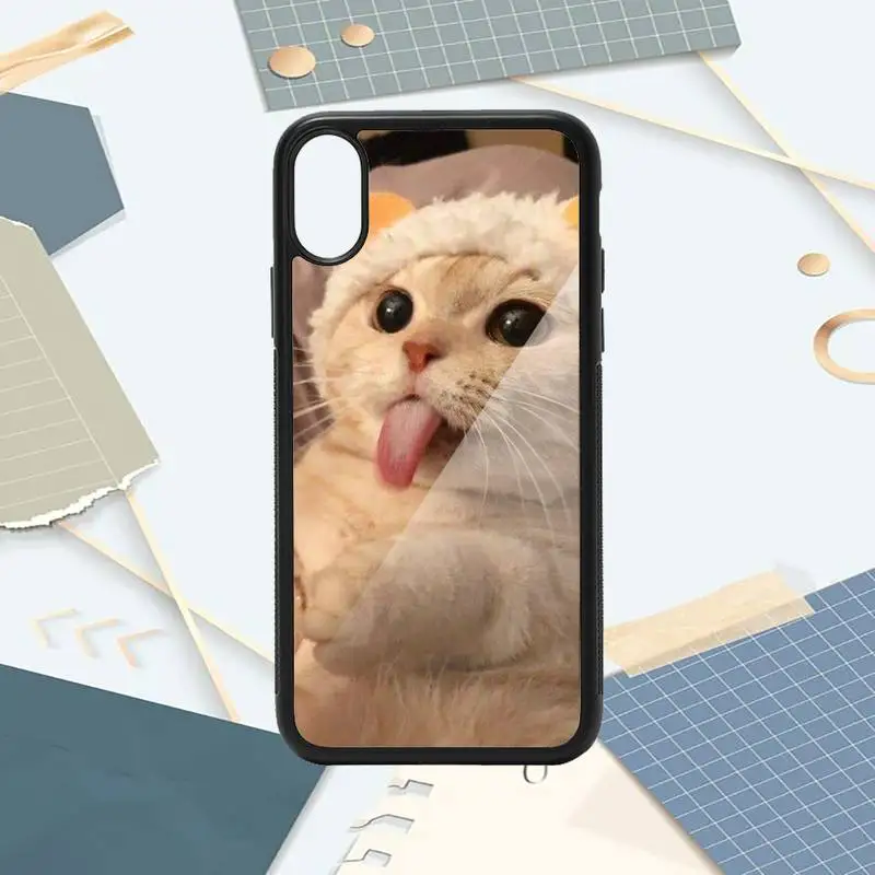 

cat animal high quality painting Phone Case PC for iPhone 11 12 pro XS MAX 8 7 6 6S Plus X 5S SE 2020 XR
