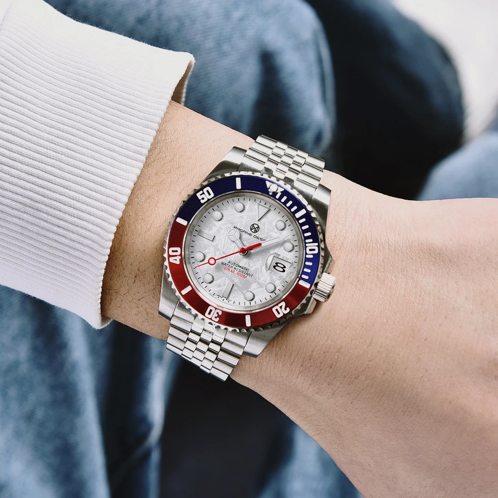 

PAGRNE PAPGANI DESIGN 2021 New Top Men Watch Sapphire Glass Stainless Steel Automatic Mechanical Watch Waterproof Luminous Clock