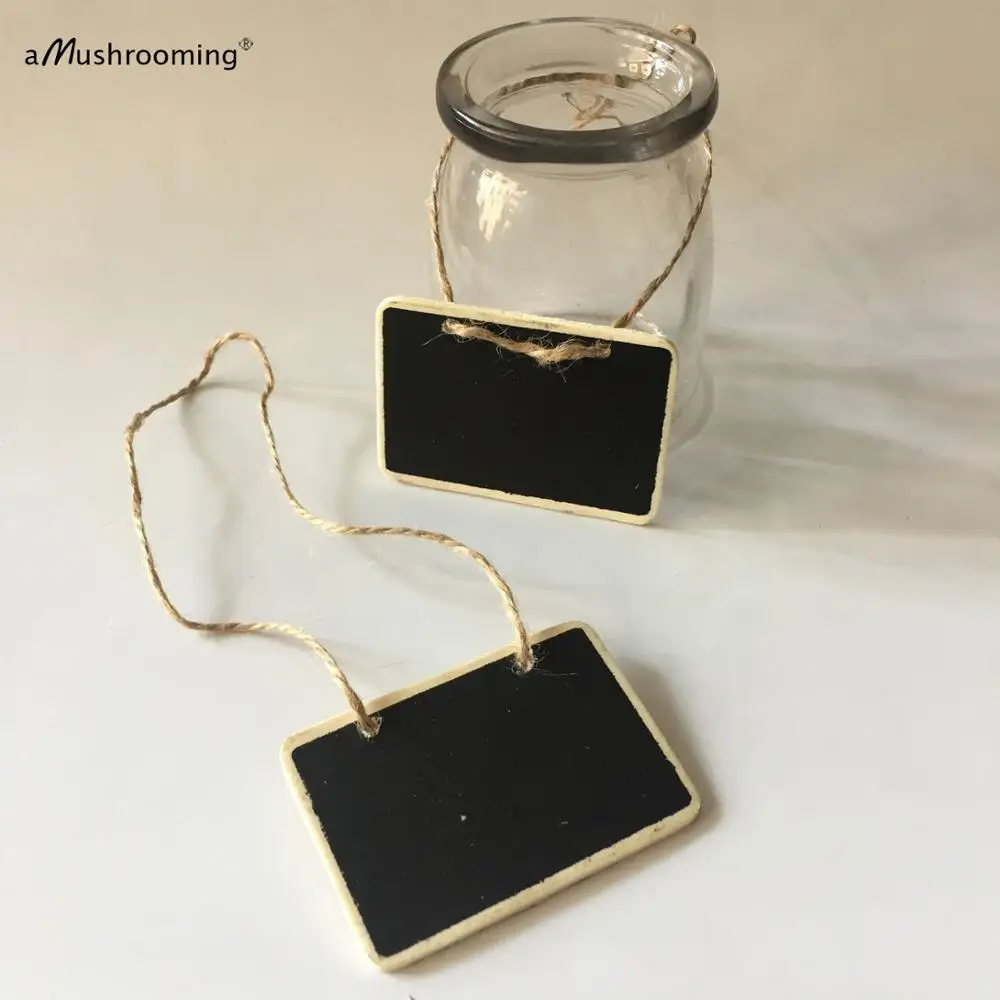 Набор из 10 шт. мини подвесная меловая доска теги Коттедж Chic посылка украшение