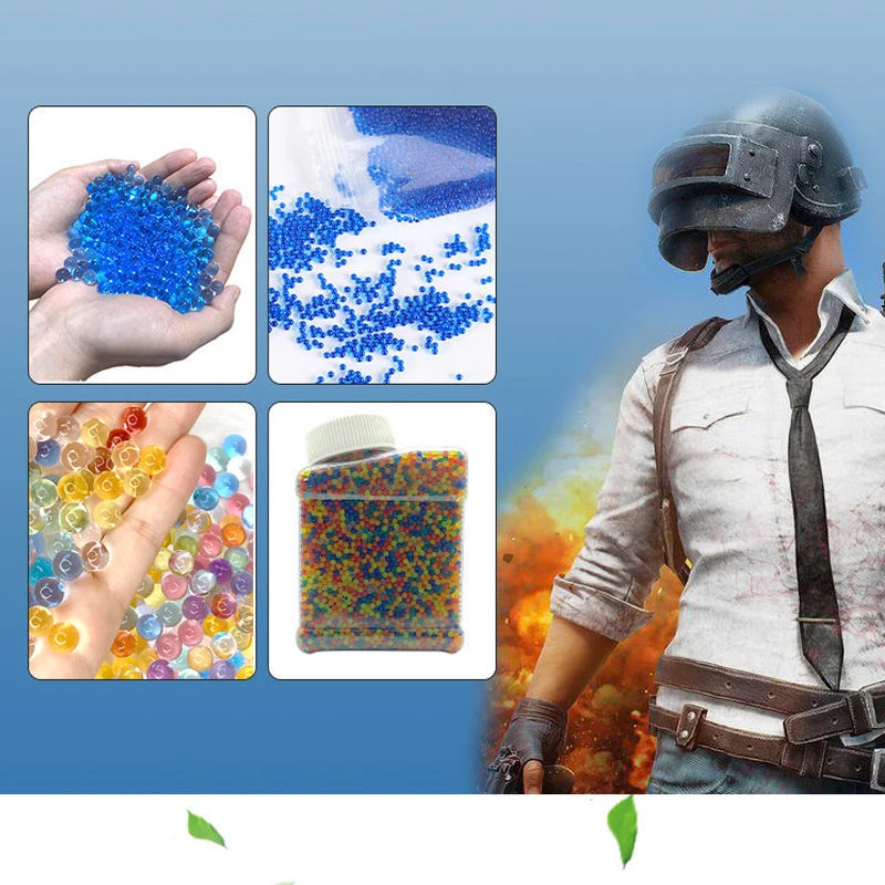 7-8mm 30000pcs Soft Water Crystal Bullets BB Gel Paint Ball Airsoft Ammo Beads Weapon Guns Toys Crystal Soil Polymer Water Beads