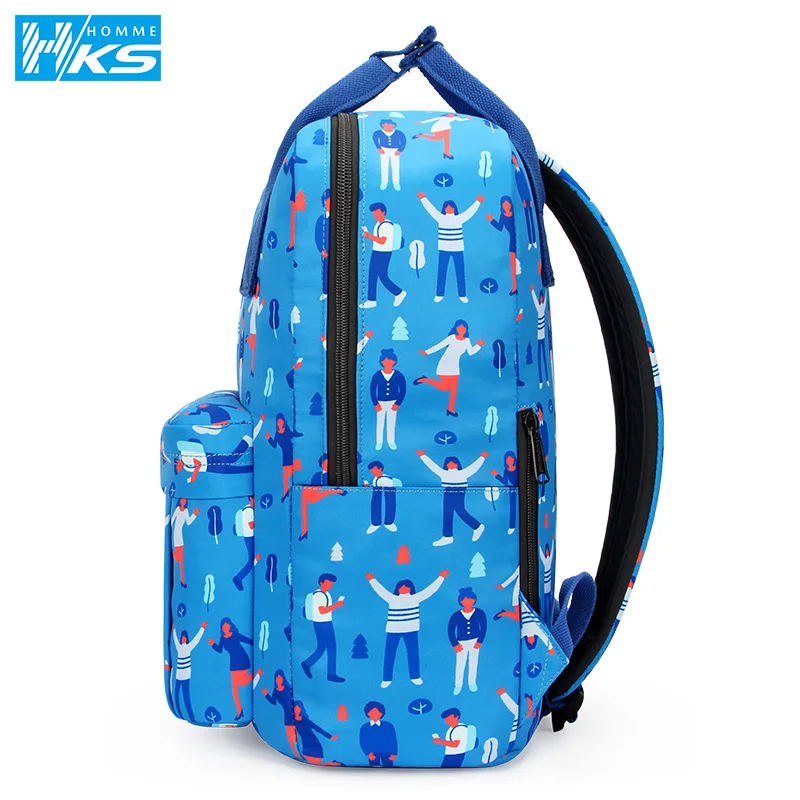 College Printing Style Waterproof Canvas Women Laptop Backpack Large Capacity Backpacks Travel bag Teenage Girls Boys Schoolbag | Багаж и