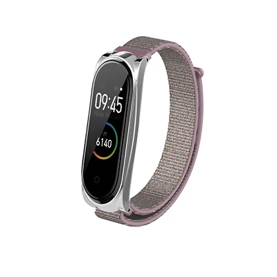 Mi band 4 ремешок нейлоновый холст ремешок для Xiao mi band 4 Смарт часы браслет аксессуары для mi Band 4 mi 4 Pulseira - Цвет: Color 8