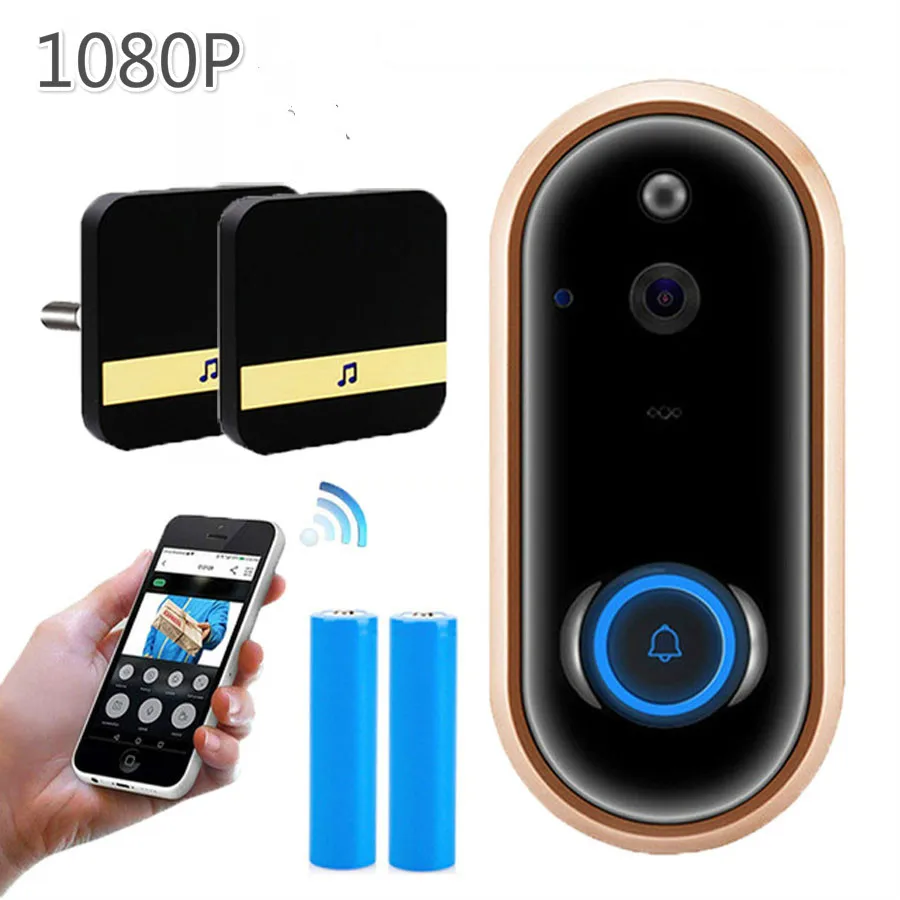 Оповещения двери Беспроводной безопасности перезвон дверная камера