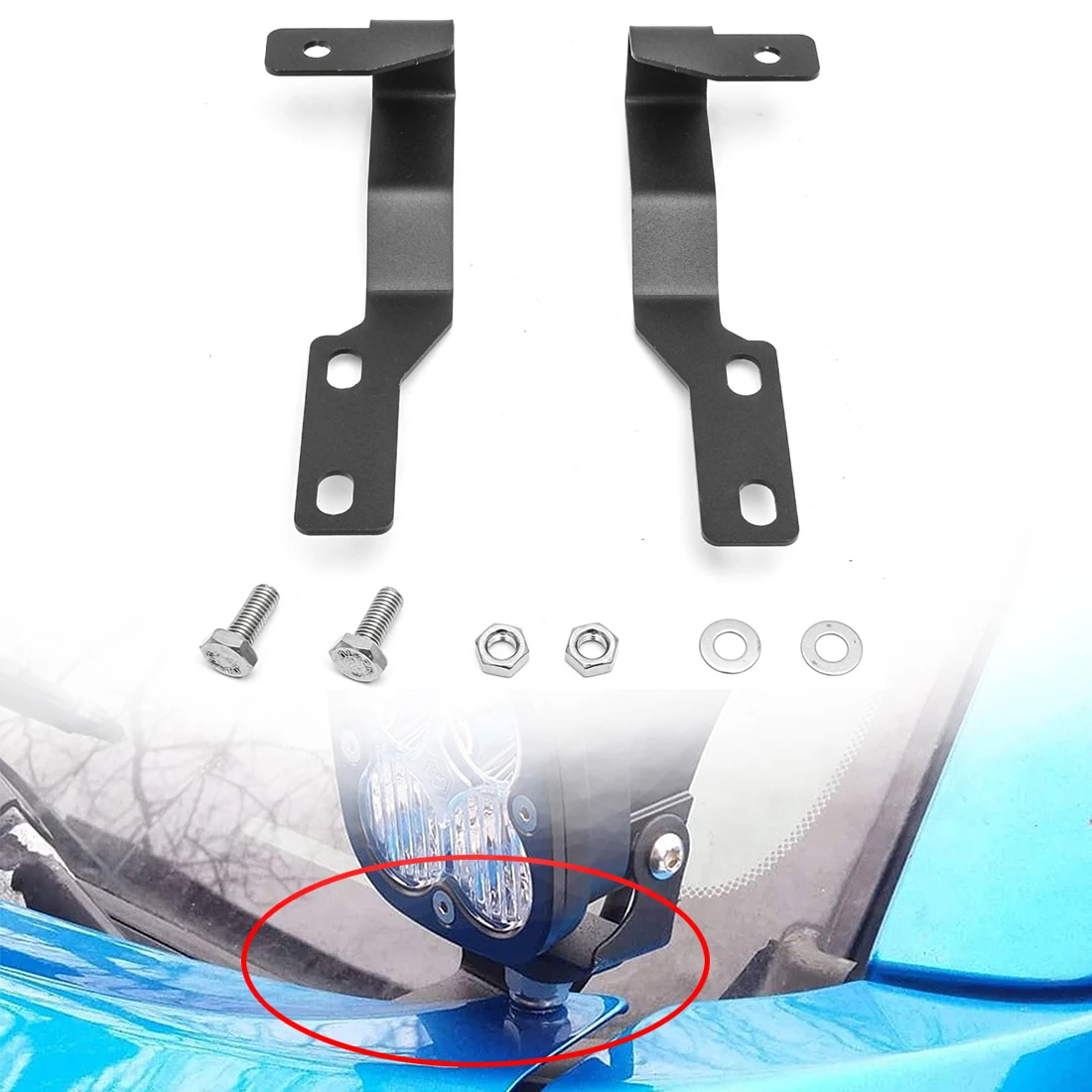 1 Pair Hood Mount Brackets for Toyota Tacoma 2005-2015