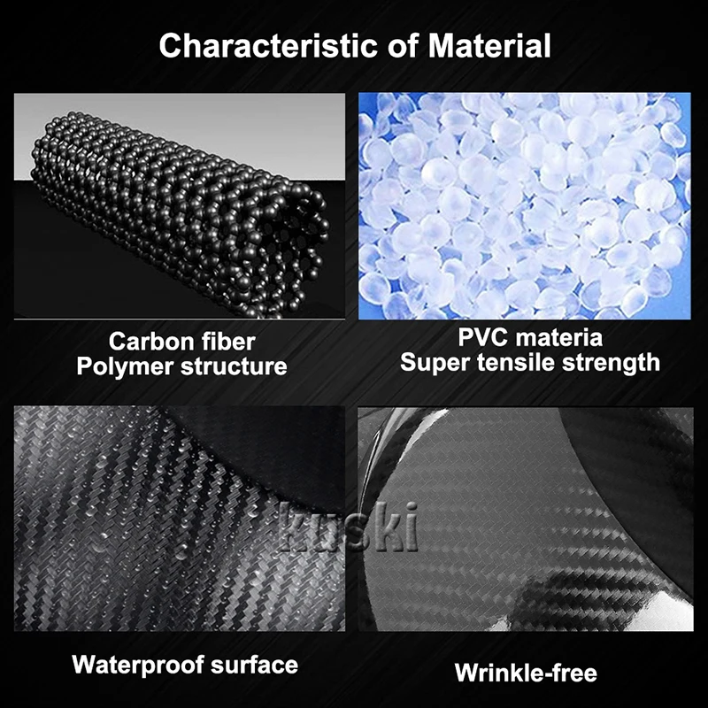 Универсальная виниловая 5d пленка Mutips из высокоглянцевого углеродного волокна