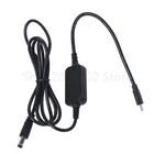Адаптер питания USB C PD Type C папа на 12 В, 20 в, 5,5x2,1 мм, повышающий кабель питания для Wi-Fi-роутера, светодиодной подсветки, камеры видеонаблюдения и т. д.
