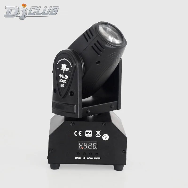 Мини сценический светильник с подвижной головкой Rgbw 4In1 Dmx512 луч пятна СИД