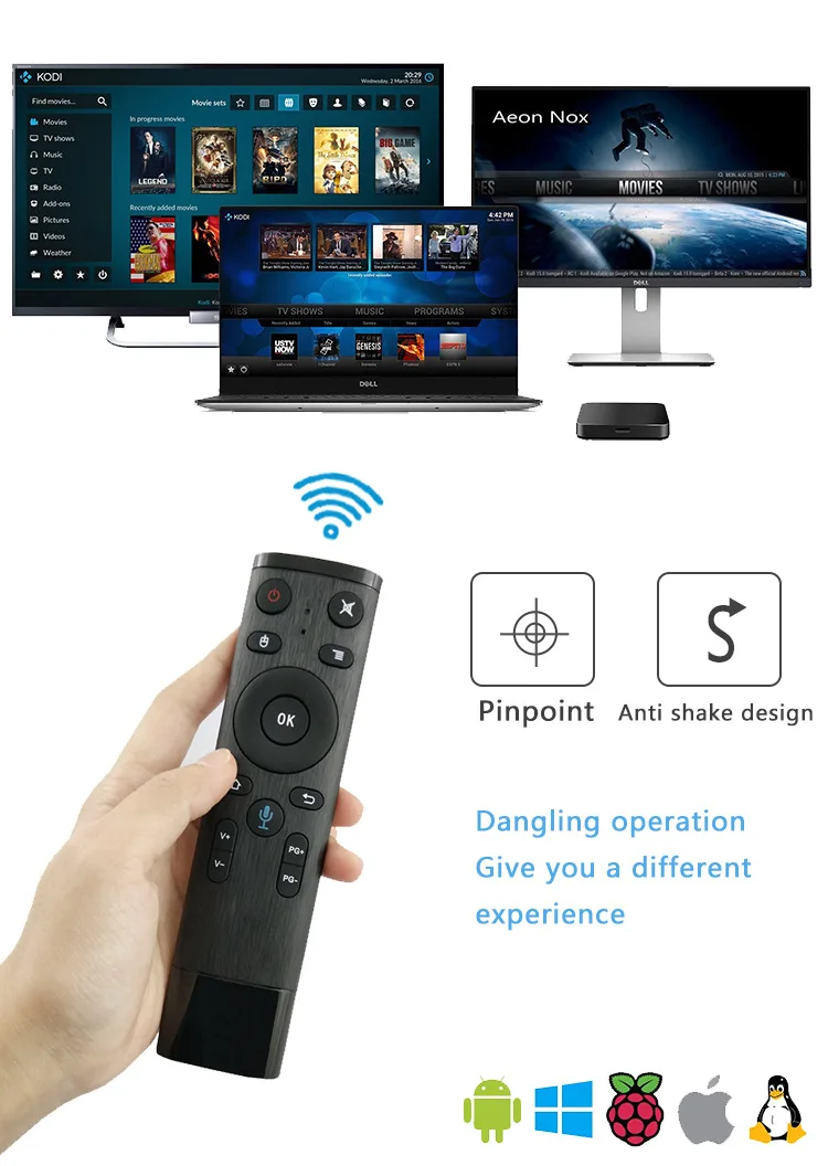 REDAMIGO 2.4G Wireless Air Mouse Gyro Voice Control Sensing Universal Mini Keyboard Remote For PC Android TV Box | Электроника