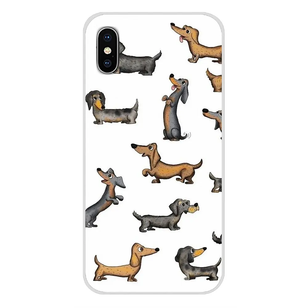 Такса Doxie Цветок Собака Щенок Чехол-кошелек из искусственной кожи для htc один U11 U12