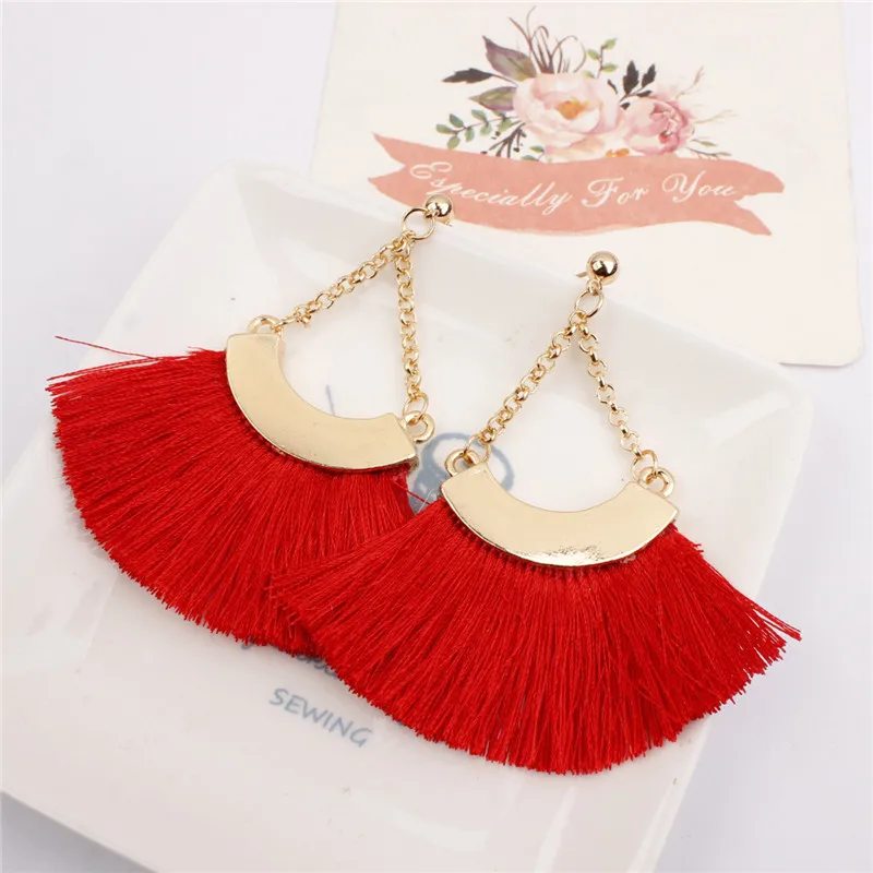 X ROYAL Винтаж в этническом стиле Стиль Для женщин сережки с кисточками Boho