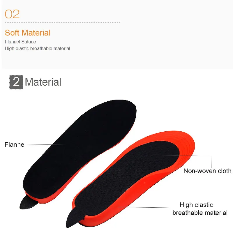 2200mAh Rechargeable Electric Heating Insoles With Remote Control Winter Warm Heated Insoles Sport Shoes Pads For Skiing Hunting