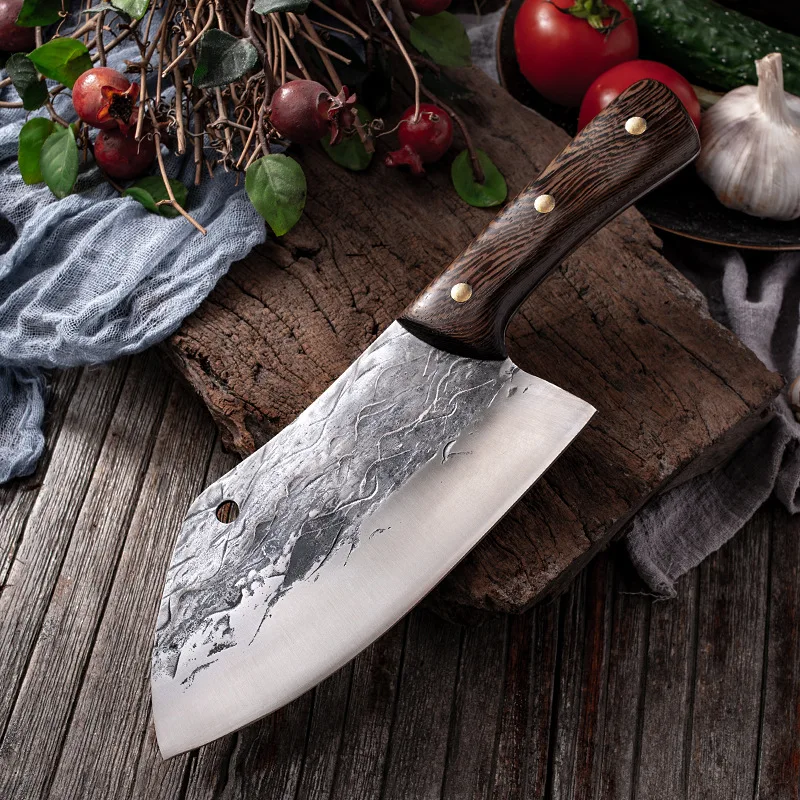 

CHUN Forged Slicing Kitchen Knife Filleting Boning Kitchen Knife Multi-purpose Hammered Wooden Handle Meat Cleaver Sharp Cutter