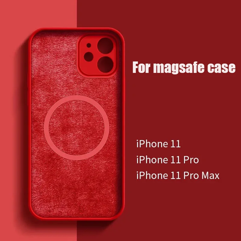 For iphone seiies magnetic case 11/12/13 liquid silicone iPhone 11promax 12/13 promax all-inclusive box mini | Мобильные телефоны и