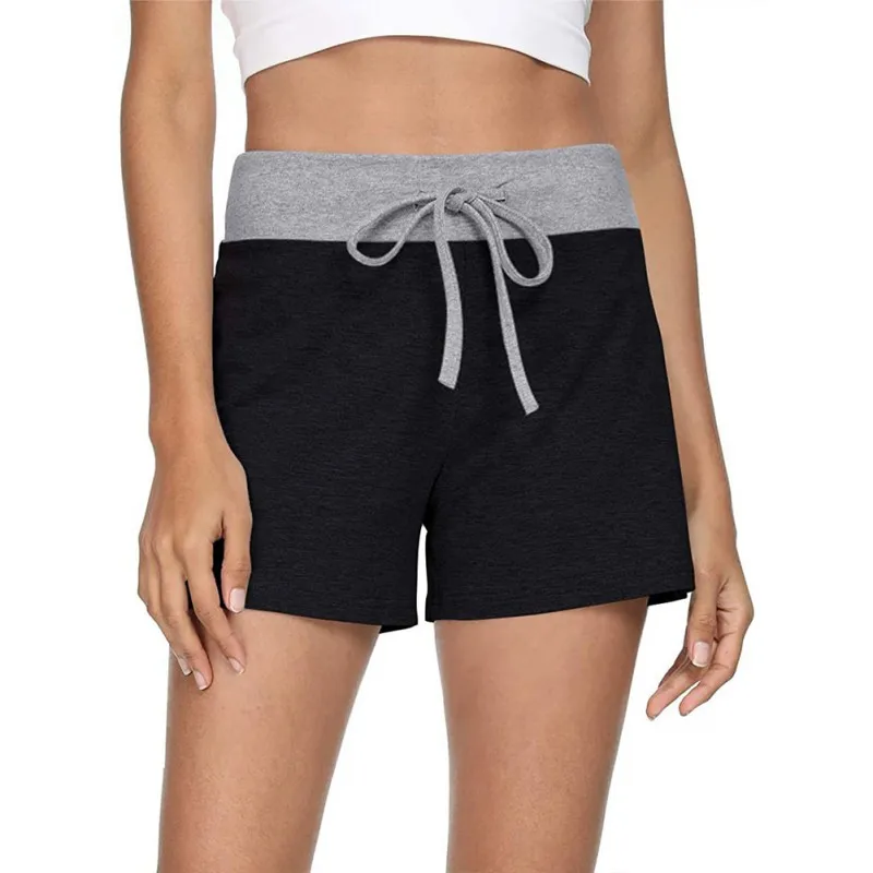

Women's Sports Fitness Yoga Color Matching Shorts Loose Yoga Casual Shorts