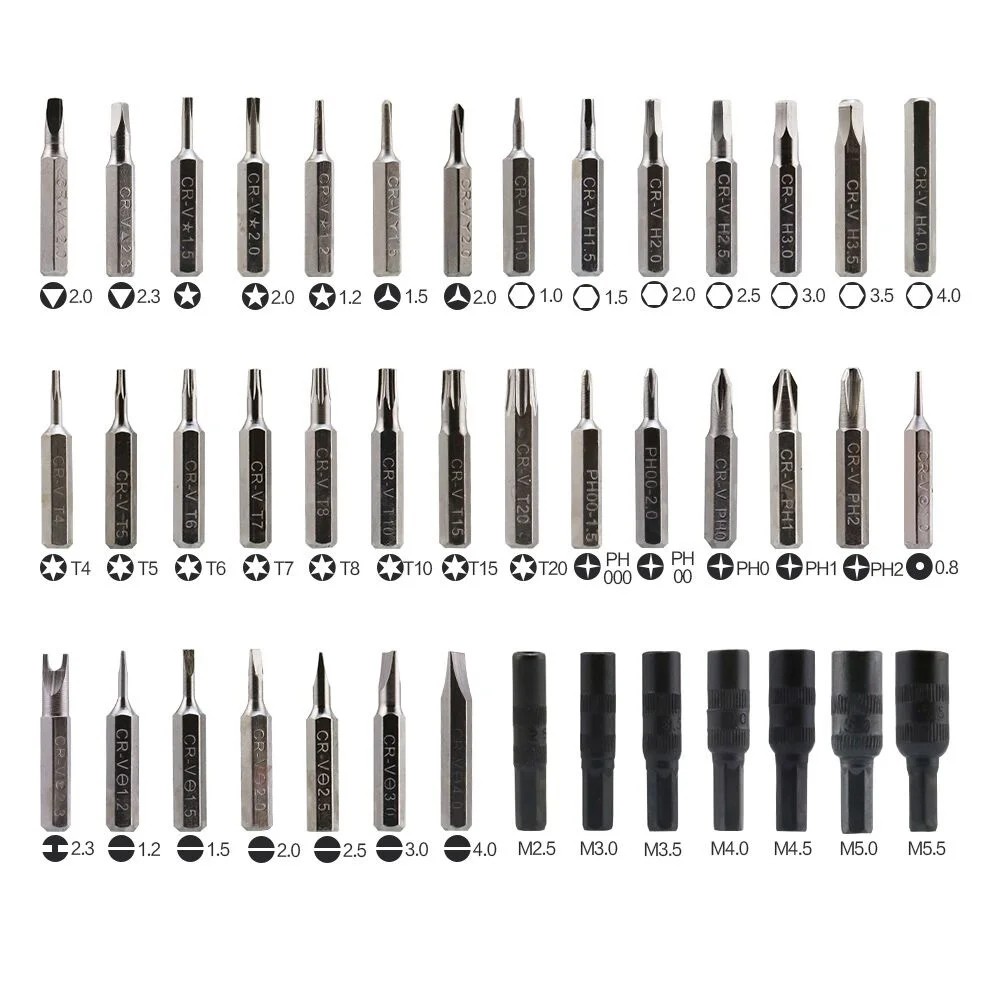 BST-8913 45 в 1 Набор прецизионных отверток гибкий вал для дрели разборка