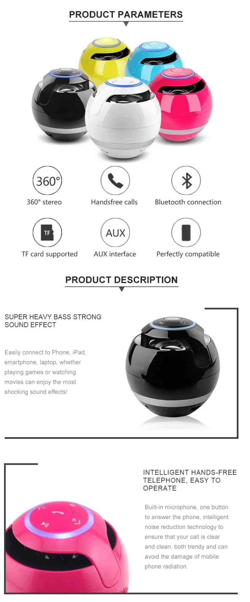Портативный Bluetooth мини-динамик с fm-радио водонепроницаемый сабвуфер беспроводной Loundpeakers для всех телефонов