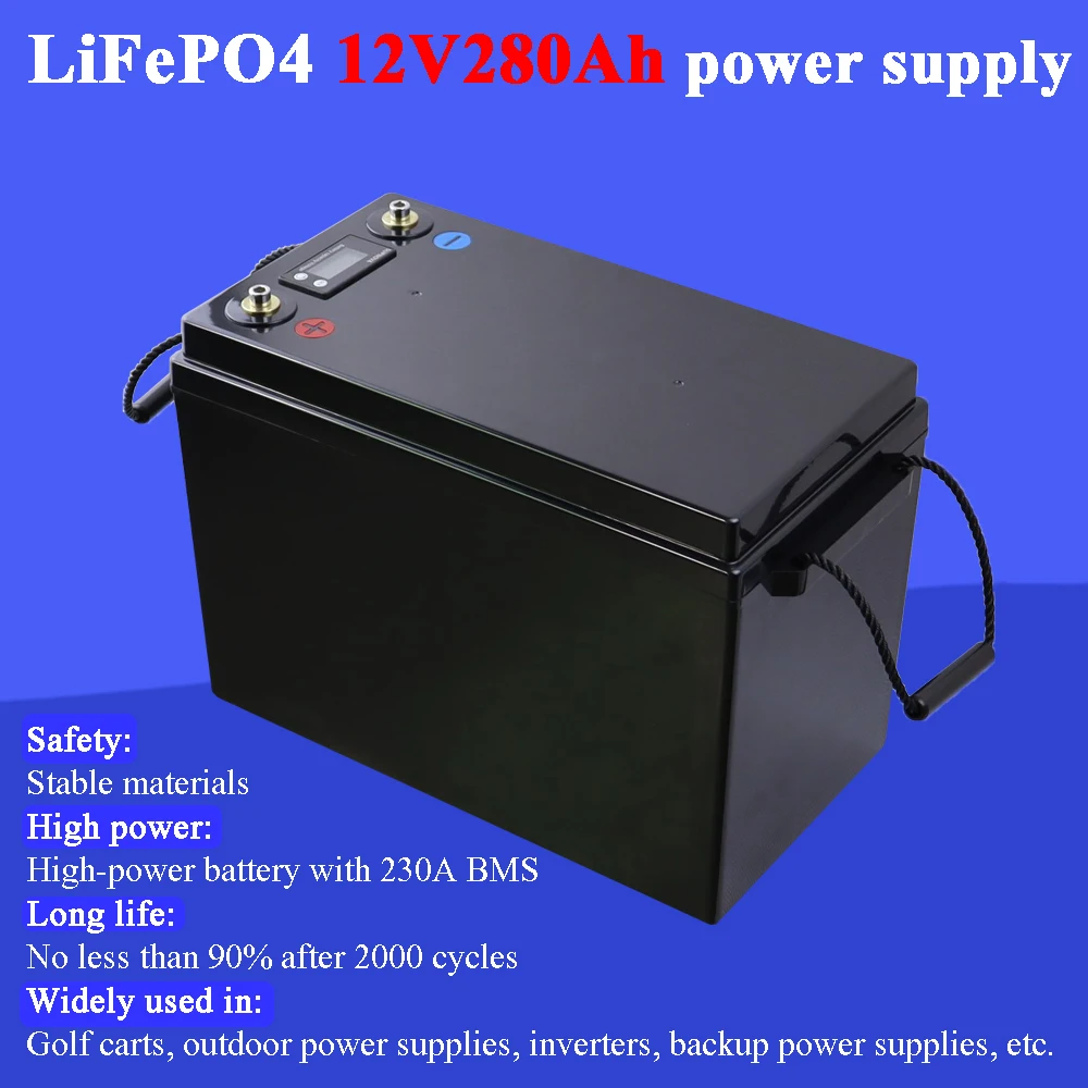

Land Voyager 12V 280Ah lifepo4 батарея DIY 12,8 V 280AH перезаряжаемый аккумулятор пакет для е-скутер способный преодолевать Броды RV система хранения солнечной...