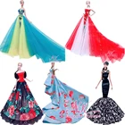 NK Принцесса Кукла Одежда ручной работы свадебное платье модный вечерний наряд для куклы Барби аксессуары FR благородная кукла JJ