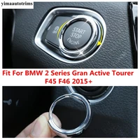 car engine start stop push button key hole ring cover trim accessories for bmw 2 series gran active tourer f45 f46 2015 2019