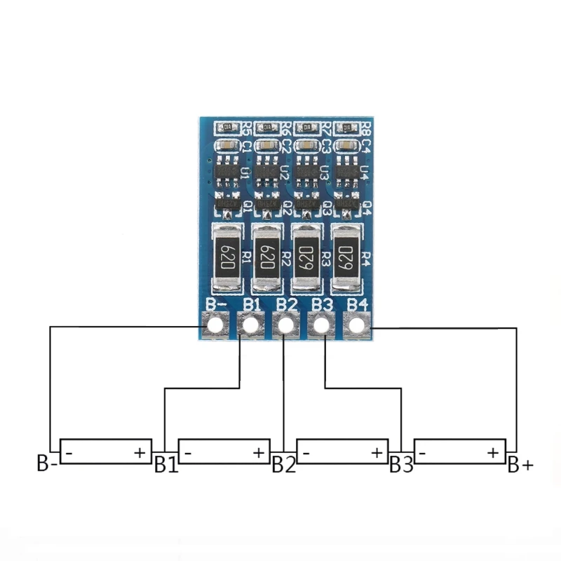 

2021 New 4S 4.2V Li-ion Balancer Board Balancing Full Charge Battery Balance Board