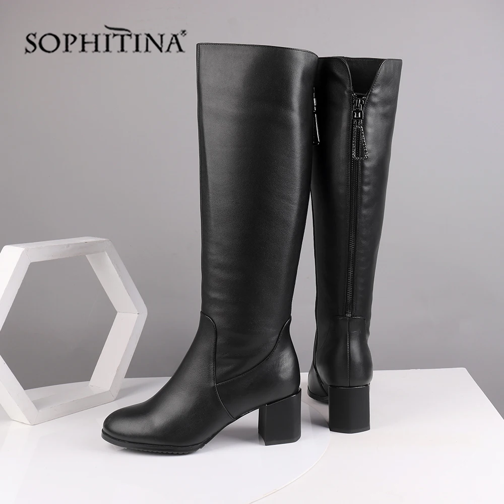 SOPHITINA/Новые однотонные ботинки Высококачественная модная удобная обувь из