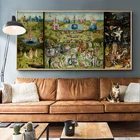 Настенная картина на холсте, изображение еотнимуса Bosch, известный Сад земных изысканий, печать на холсте для комнаты, домашний декор