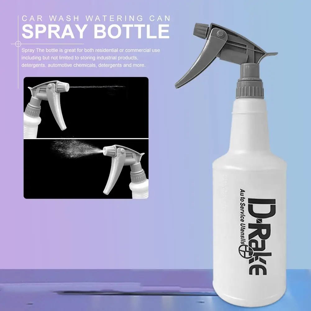 

750mL Plastic Spray Bottle Leak Proof Misting Spray Bottle Watering Adjustable Head Spraye For Plants Car Cleaning