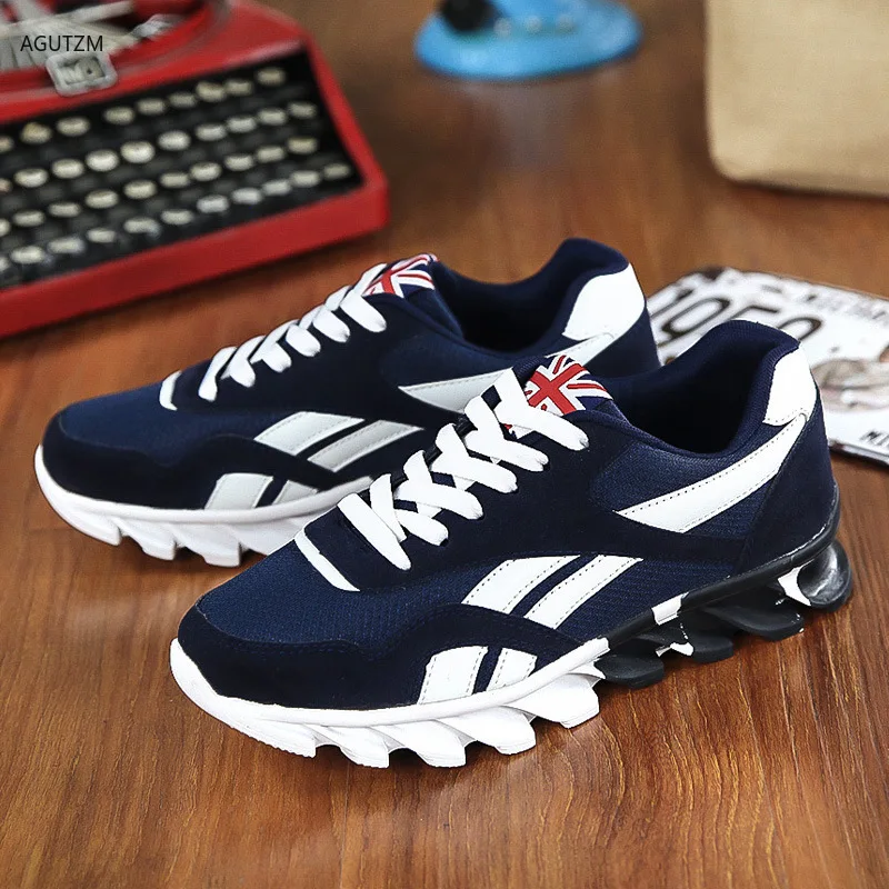 

New Spring Autumn Men Running Shoes For Outdoor Comfortable MenTrianers Sneakers Men Sport Shoes light weight walking shoe f48