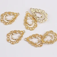 6pcs lot zinc alloy drop pearl lace flower drops charms pendant for diy fashion pendant earrings making accessories