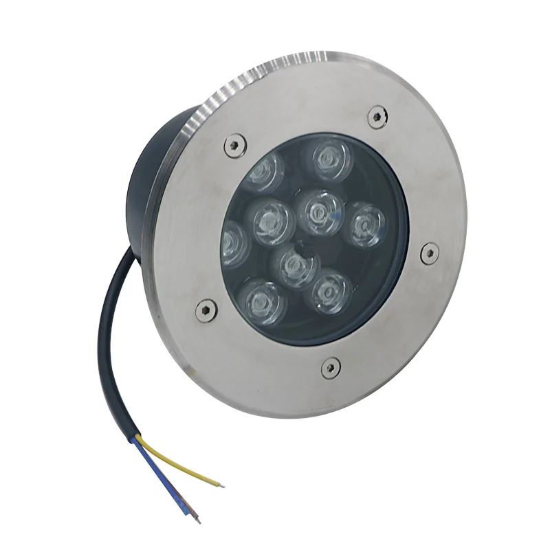 

Водонепроницаемые уличные садовые напольные лампы SZYOUMY, подземные светильники для двора, 9 Вт, белый/теплый белый/зеленый/красный/синий