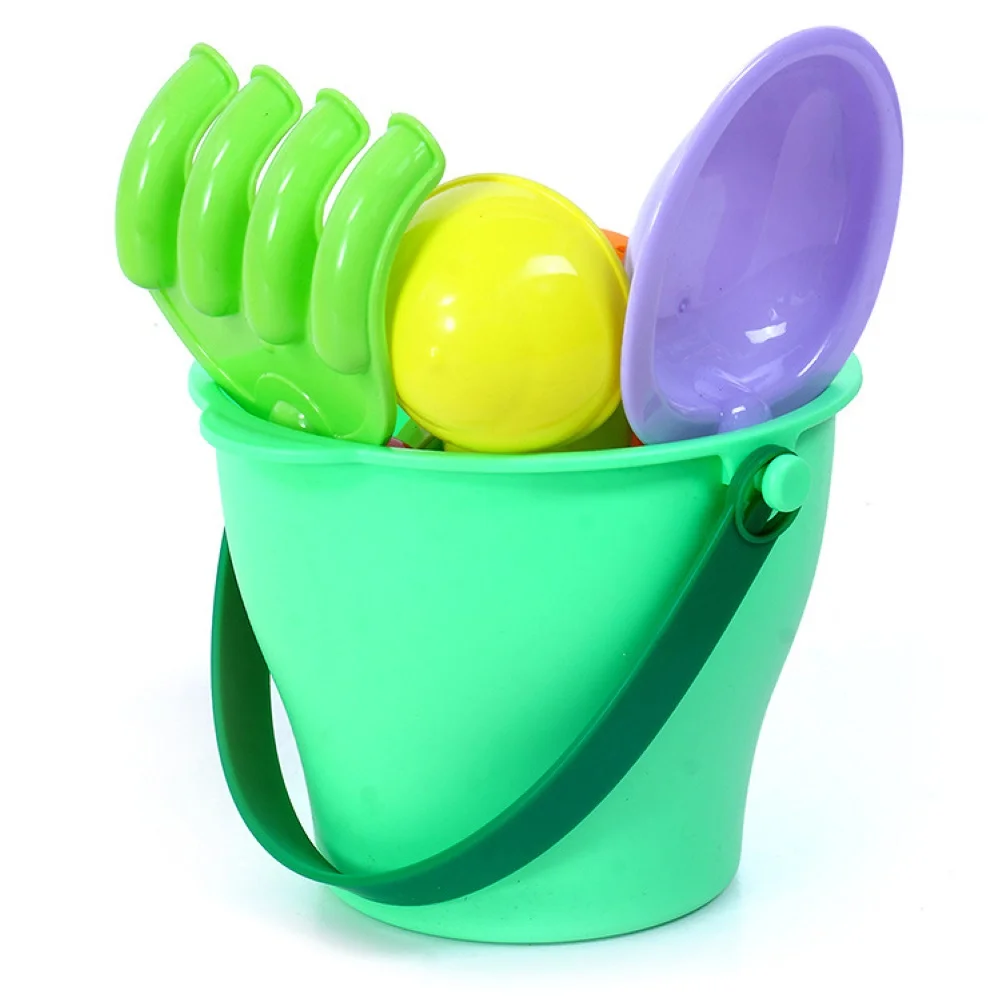 

7Pcs Kids Summer Beach Sand Water Bucket Sprinkler Spoon Pretend Play Toy Set