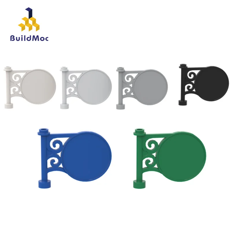 

BuildMOC Compatible Assembles Particles 13459 1x5x3 road sign Building Blocks Parts DIY Educati