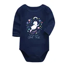 Боди с длинным рукавом для новорожденных мальчиков и девочек, Модный хлопковый комбинезон с милым принтом, одежда для малышей 3-24 месяцев
