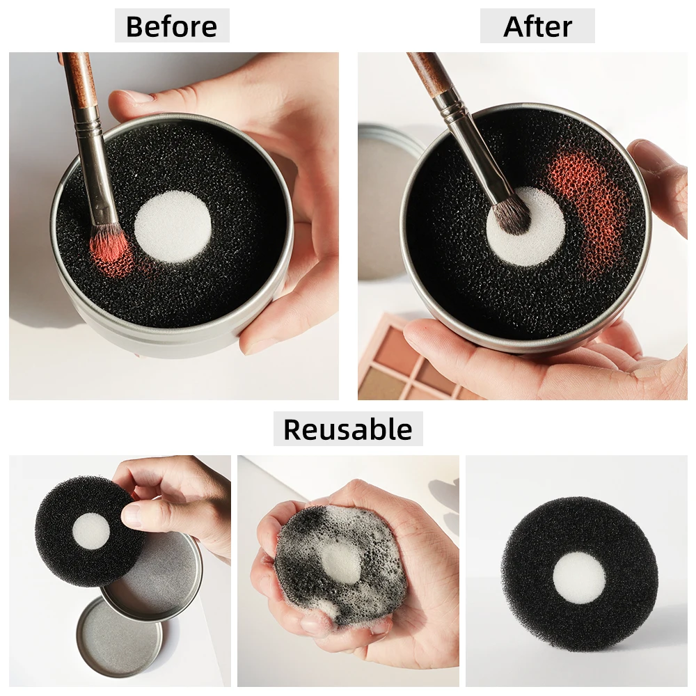 Щетка для макияжа OVW щетка сухого очищения щетки теней век двойного