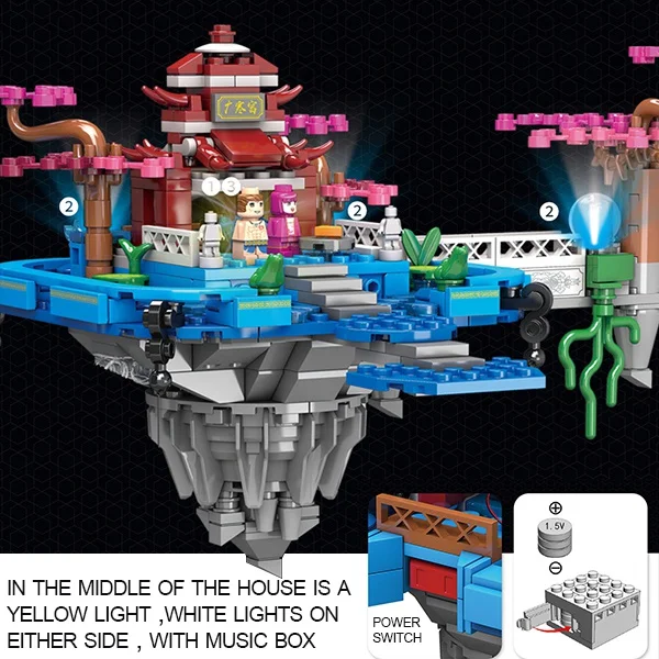 

MOC Tensegrity Sculpture Andromeda Island 1116pcs Building Blocks Bricks Diy Toy Christmas Gifts