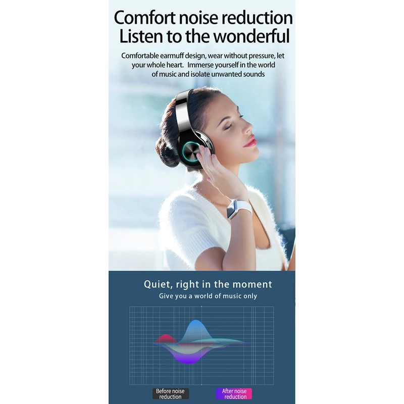 T6 Беспроводная Bluetooth головная повязка игровые наушники гарнитура 5 0 глубокий бас