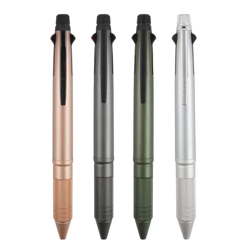 Япония uni MSXE5 2000A 05 Metal Edition 4 + 1 JETSTREAM шариковая ручка механический карандаш Бизнес
