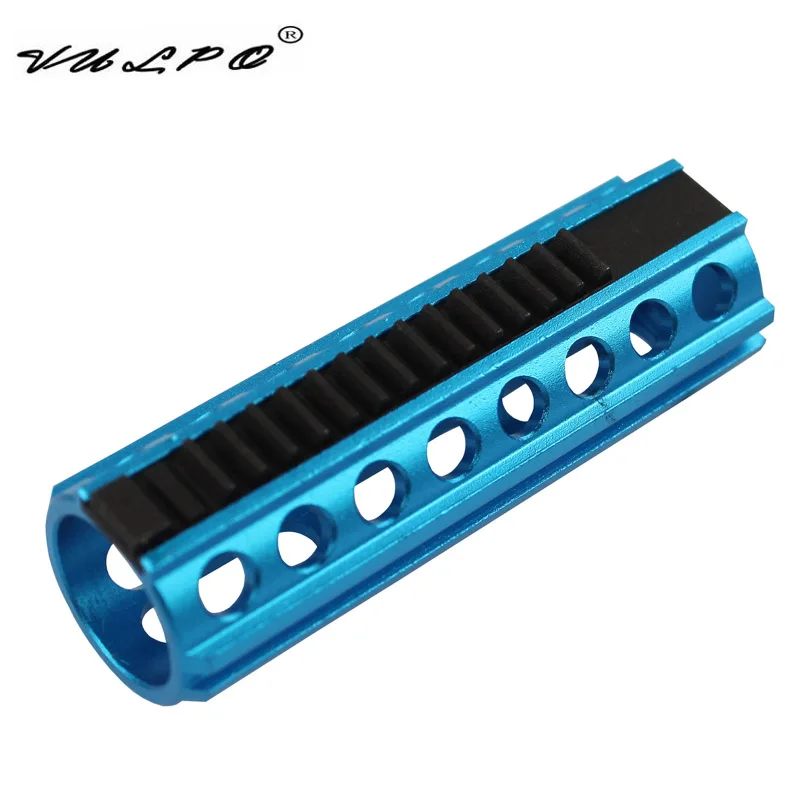 Blue Стиль SHS CNC алюминий полный сталь 14 зубчатый поршень для Ver 2/3 страйкбольный привод гирбокс принадлежности для охоты - Цвет: Blue