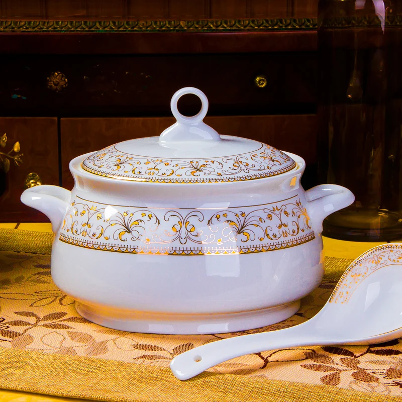 Набор керамической посуды из костяного фарфора 56 шт.|Одноразовые пищевые