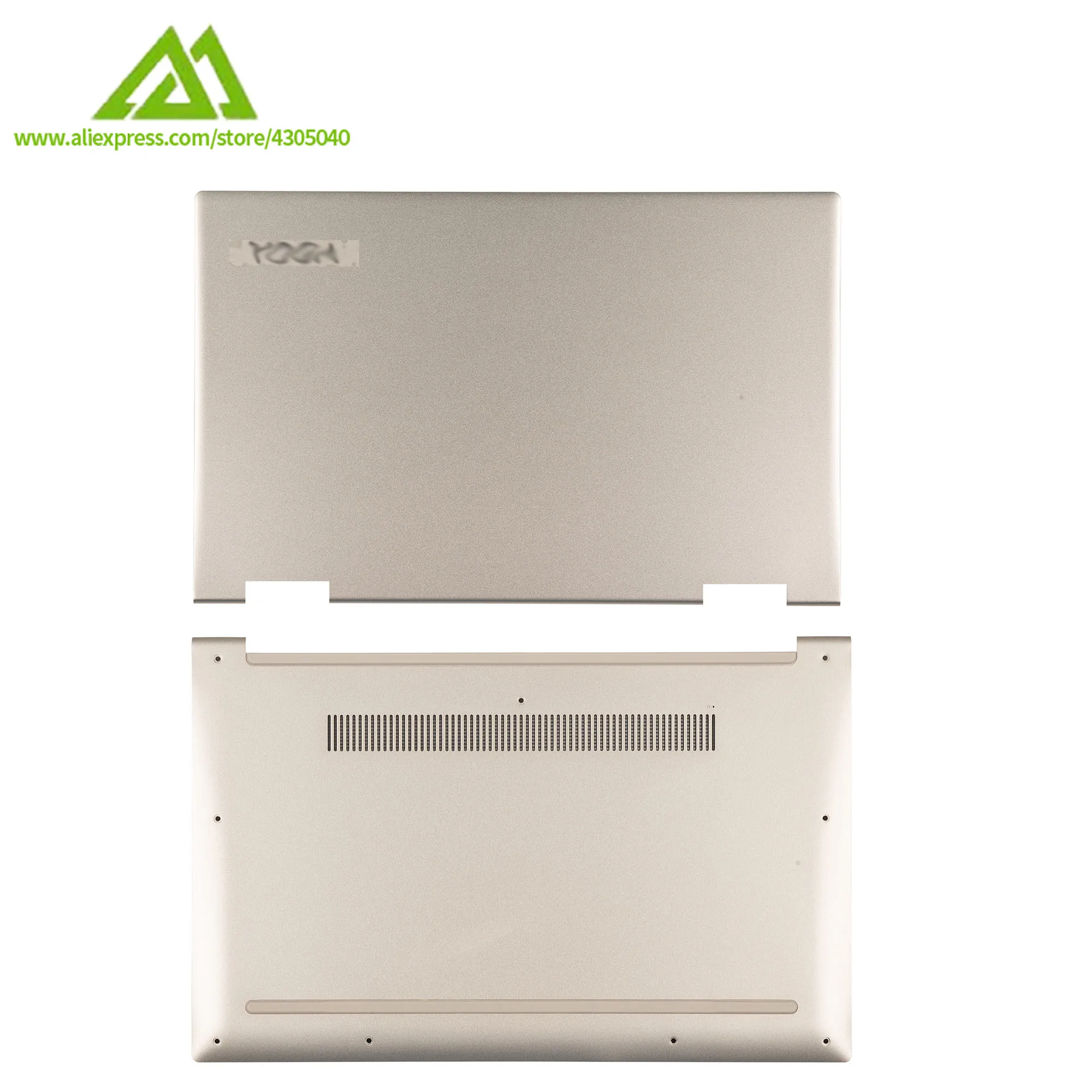 Capa para Lenovo Novo Original Capa Traseira – Inferior Case Yoga C740-14iml C740-14 Prata Am1fg000310 Am1fg000210 Lcd