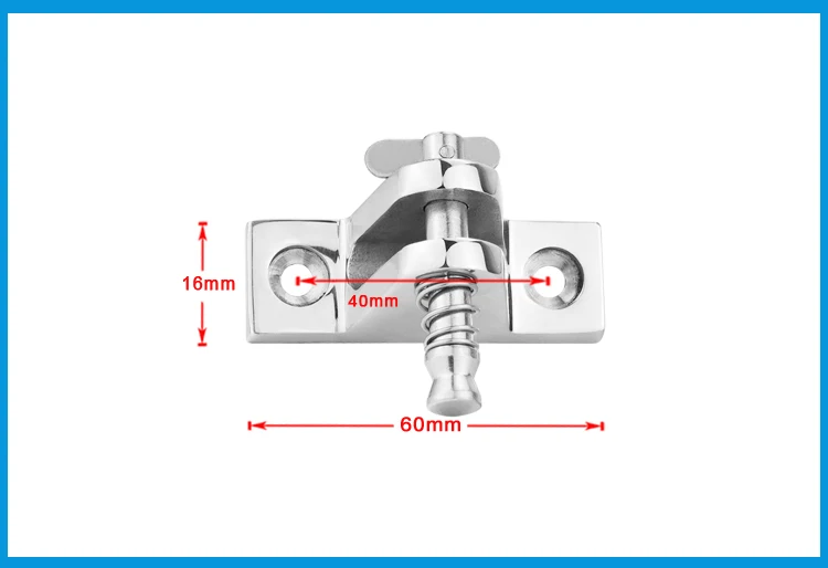 

2PCS Stainless Steel 316 Boat Bimini Top Deck Hinge with quick release pin Marine Kayak Canoe Boat Cover Bimini Sprayhood