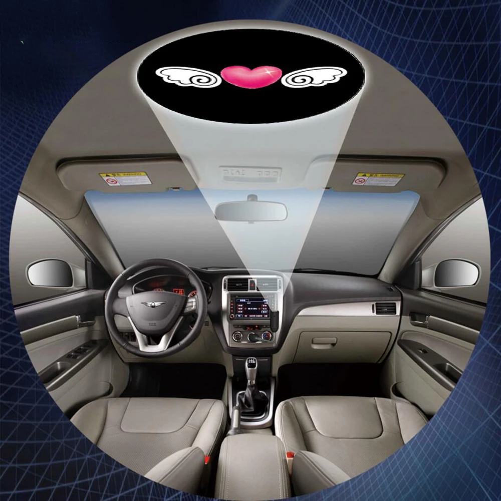 USB автомобильная сигаретная лампа с логотипом крыши лазерный проектор Тень