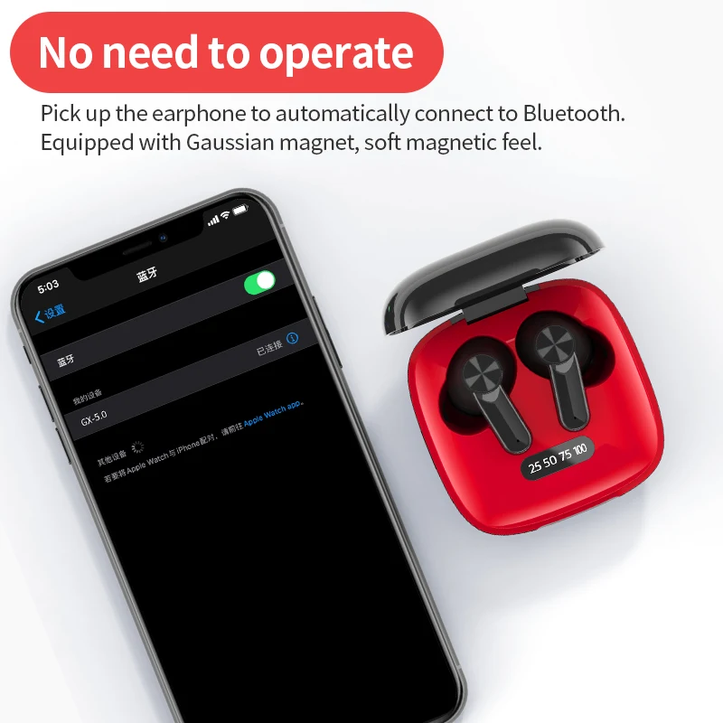 

Xg31 Sports Waterproof Mini Bluetooth Earbuds Touch Control Earphone In Ear Tws Headphones With Microphone